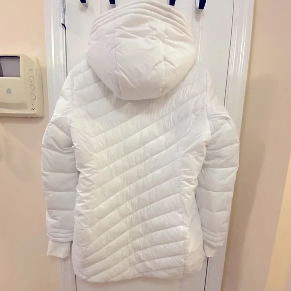 SPYDER women’s puffer jacket coat Snow White size L - Picture 2 of 4